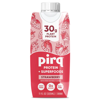 Pirq 30g Plant Based Protein Shake, Strawberry