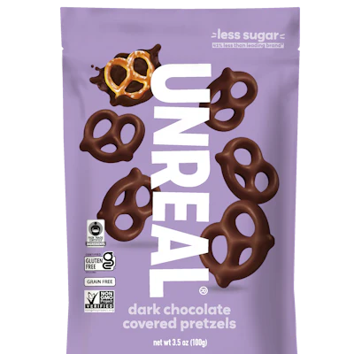 Dark chocolate covered pretzels - everyday 3.5 oz