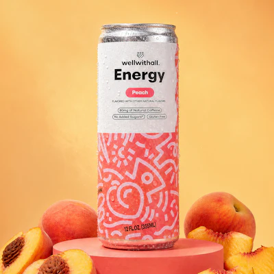 12-Pack Peach Energy Drink
