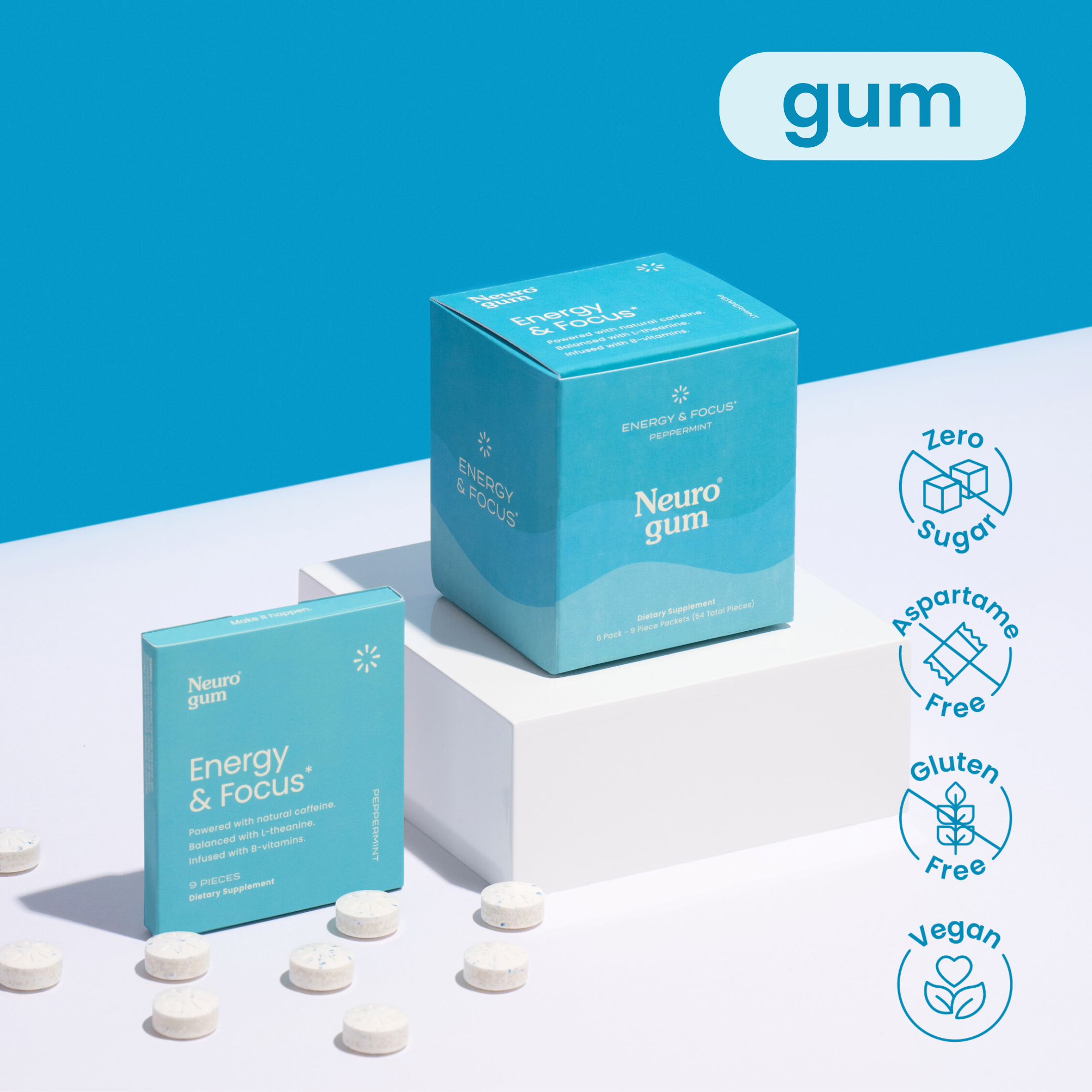 Energy & Focus™ Gum 6-pack